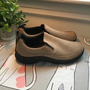 L.L. Bean Tan Suede Slip-On Mocs NWOB
